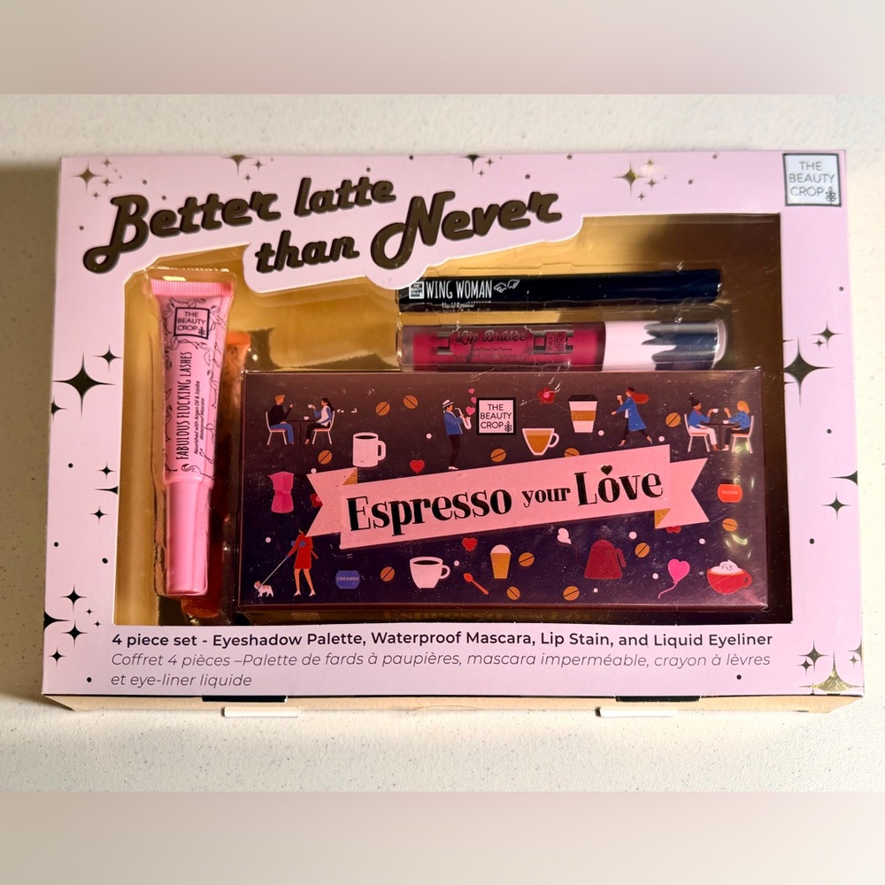 The Beauty Crop Better Latte Than Never 4 Piece Makeup Set New In Box